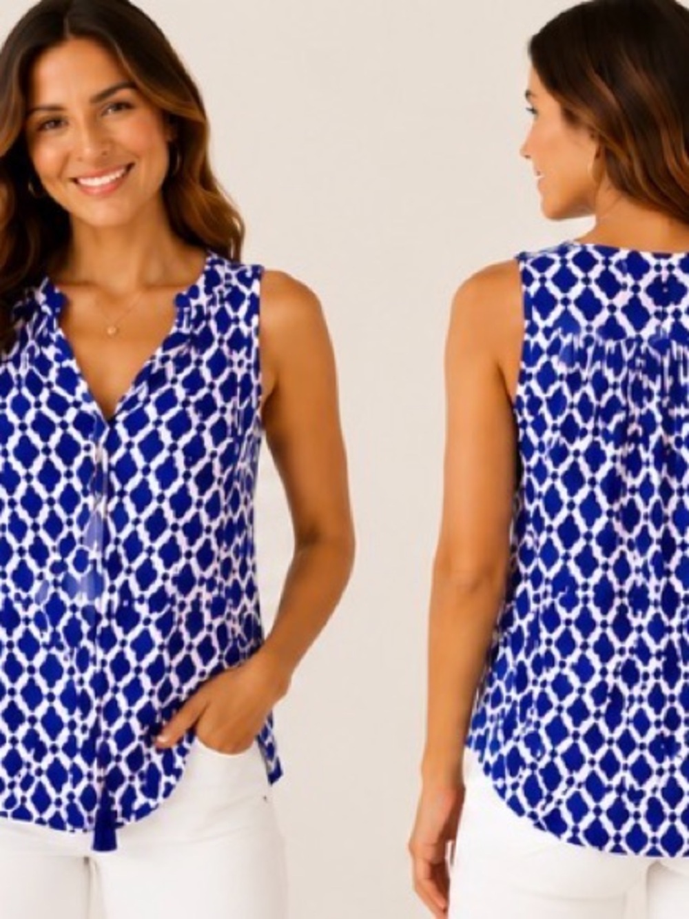 Mud Pie Sleeveless Tunic w/ Tassles